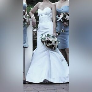 Alfred Angelo Champagne Strapless Bridal Gown